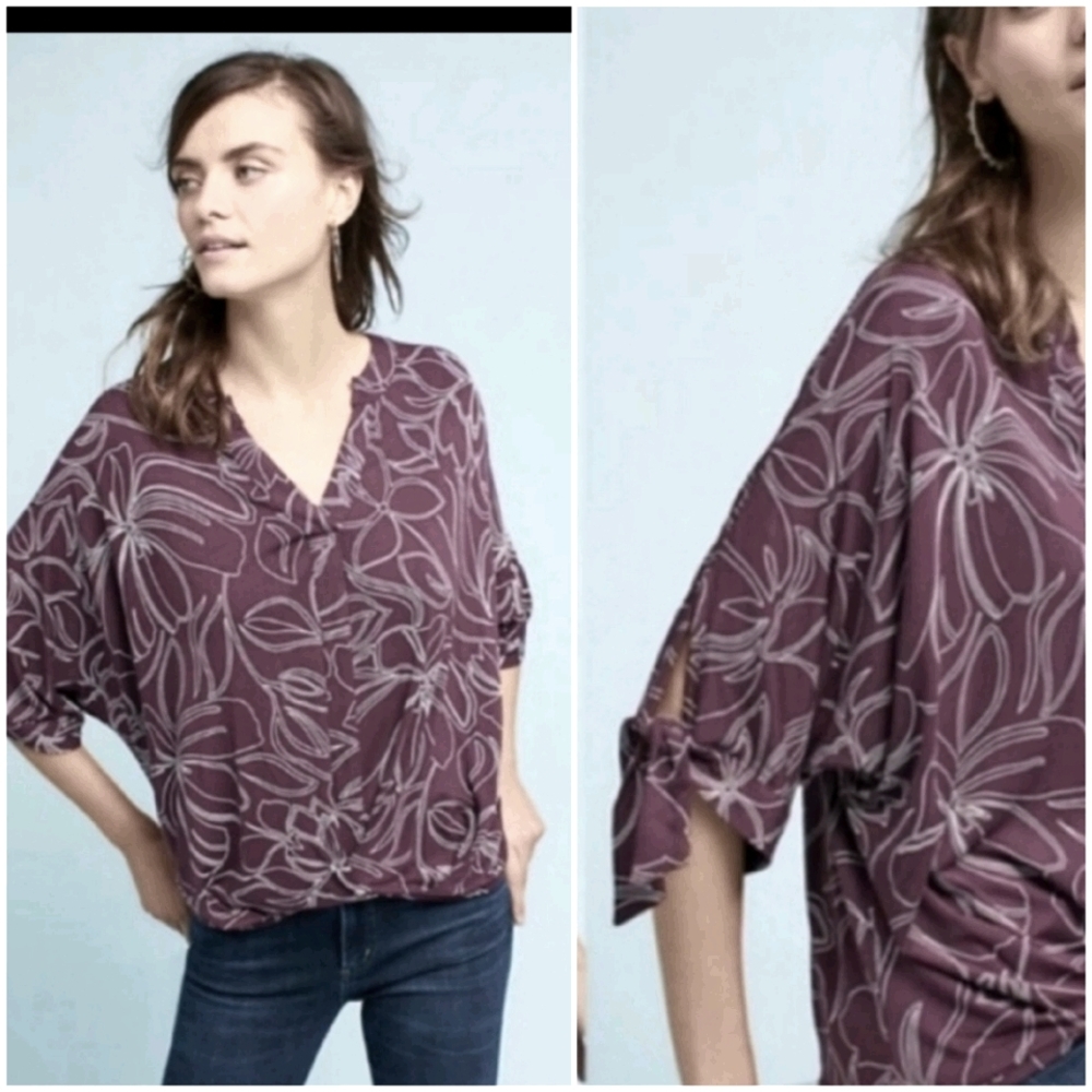 Petraea tie sleeve top by Akemi + Kin